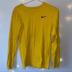 Long Sleeve Yellow Nike Shirt